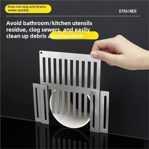 Drain de sol d'angle extérieur, caniveau latéral anti-feuilles balcon