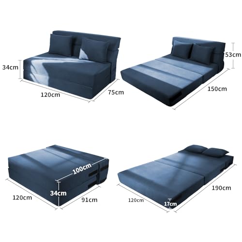 Catálogo de Sofa Cama Azul los más solicitados. 3 Imagen adicional