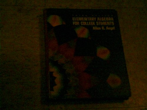 Elementary Algebra for College Students 0132595818 Book Cover