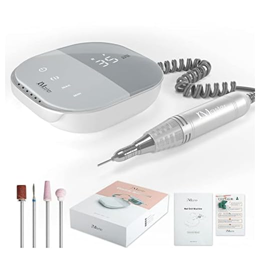JCMASTER® TouchPro+ Elektrische Nagelvijl 35000 Umin, Nail Drill, Duits merk professionele set voor gelnagels en acrylnagels, voetverzorgingsproduct, kunstnagels, traploze regeling, touch-bediening