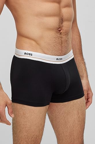 BOSS Men's 5 Pack Bold Logo Cotton Stretch Trunks3