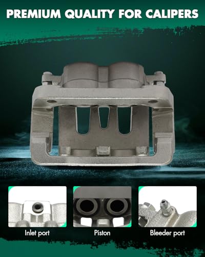 Image of SCITOO Rear Left Brake Caliper With Bracket 18B4921 Compatible For Ford For F-250 Super Duty 2005-2007,For Ford For F-350 Super Duty 2005-2007