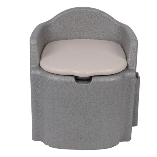 Bedside Commode, EPP Toilet Chair Toilet Bath Stool Multifunctional Bathroom Squatting Toilet Commode Shower Chair with Hollow Bucket for Elderly Pregnant Women