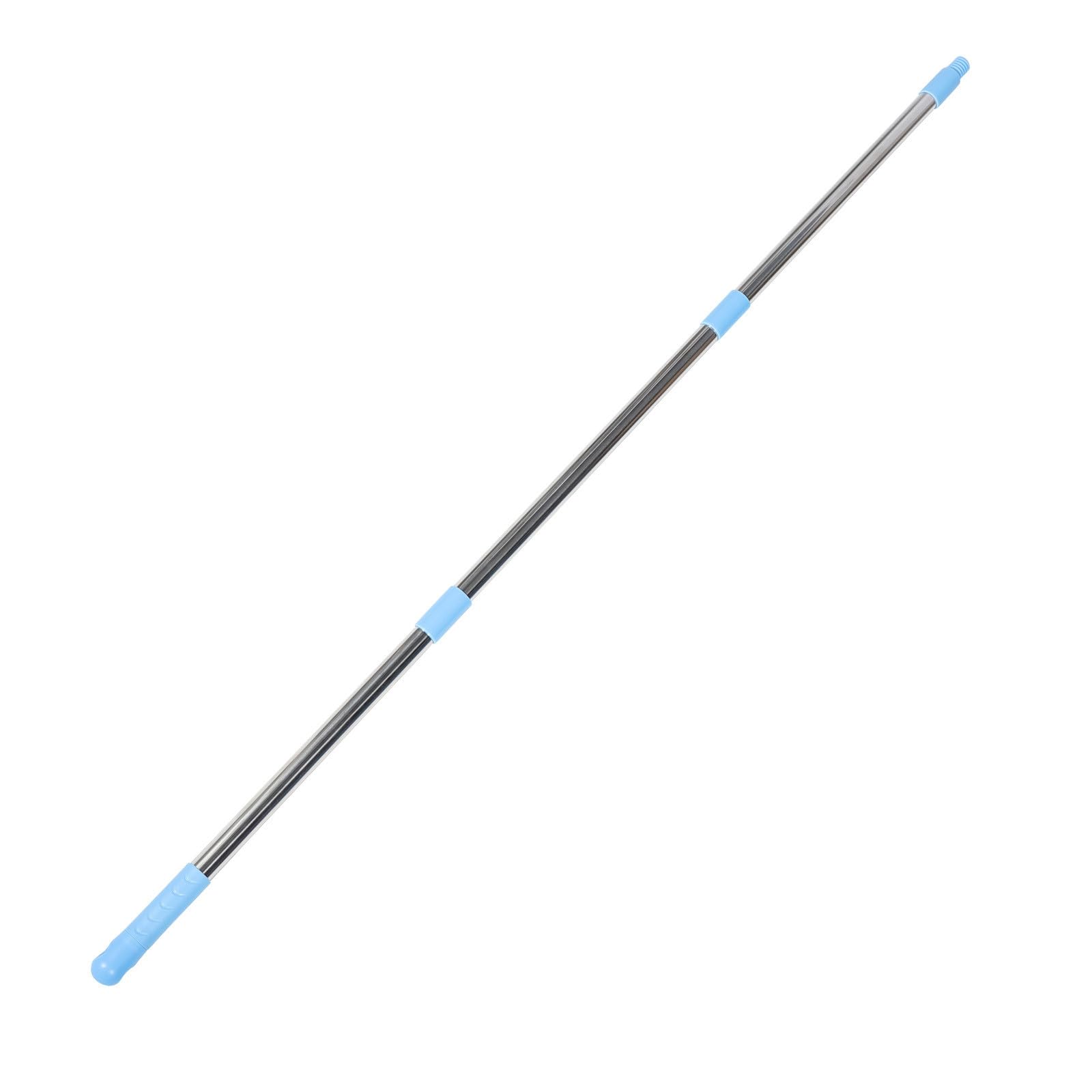 Poste Resistente y Roscado de Acero Inoxidable para Fregona con gancho y sistema desmontable