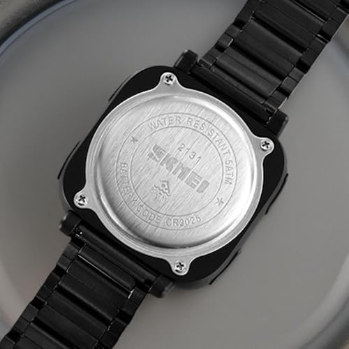 Image of SKMEI Square Digital Sports Watch Water Resist Stainless Steel 2131