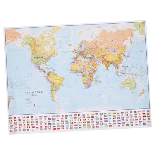 MAGICLULU Mapa del Mundo Lienzo Sin Marco Decorativo para Pared Cuadro Moderno para Salón y Dormitorio Imagen Artística Resistente y Ligera