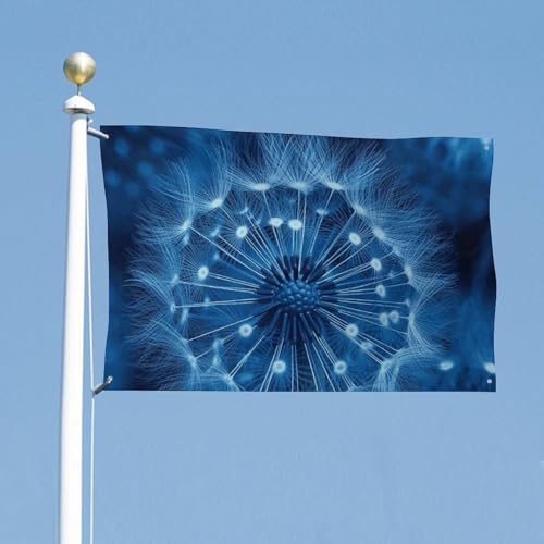 Drapeaux simples en polyester bleu résistant aux intempéries - 5