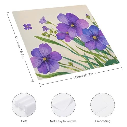 Servilletas de tela decorativas 18x18 pulgadas pack 4 miniatura 2