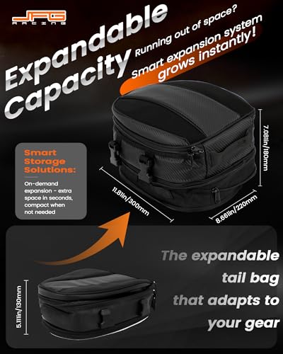 Bolsa para moto 12L doble uso universal asiento casco miniatura 4
