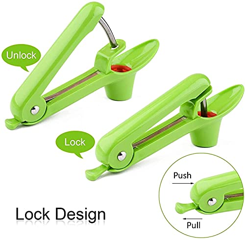 Cherry Pitter,Cherry Seed Remover Olives Pitter Tool, Cherries Corer Pitter Tool With Space-Saving Lock Design,Multi-Function Fruit Pit Remover For Making Cherry Jam (Stainless Steel/Heavy-Duty) #TOP5