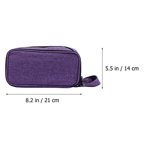 Lurrose Estojo de Esmalte de Unha Bolsa de Cosméticos Bolsa de Maquiagem Escovas Recipiente de Armaz