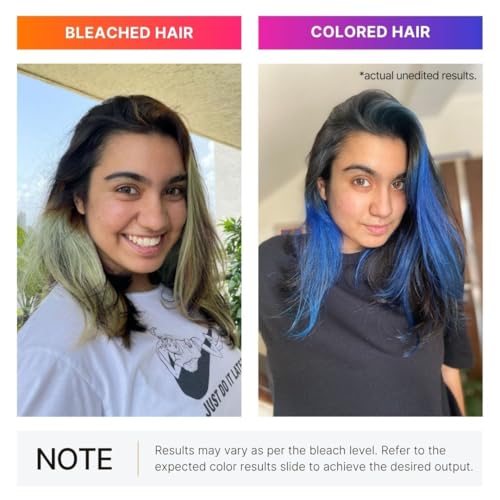 Image of 2.Oh! Italian- Blue Hair Color For Women & Men | Ammonia-Free DIY Semi Permanent Hair Color | Enriched with Argan Oil | Lasts upto 12-15 Washes | Pack of 2