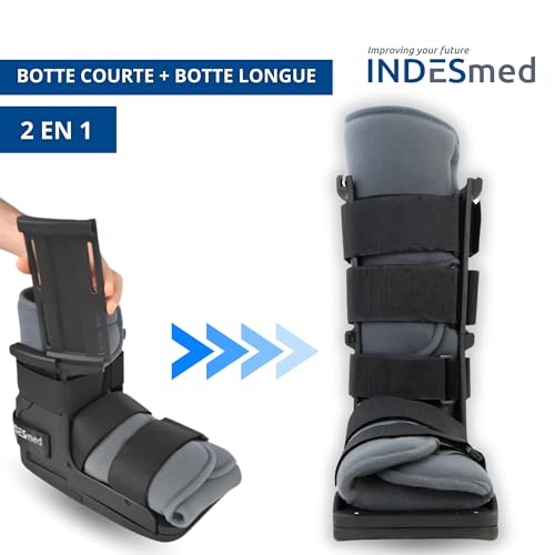 Botte de marche orthopédique INDESmed Walker 2 en 1 réglable - 3