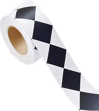 Amao White Geometric Wallpaper Border Peel and Stick for Wall Tile Stickers Kitchen Cabinet Toilet Border 5Meters