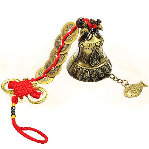 41Tg3DIwAaL Feng Shui Bell for Wealth and Safe, Chinese Decor,...