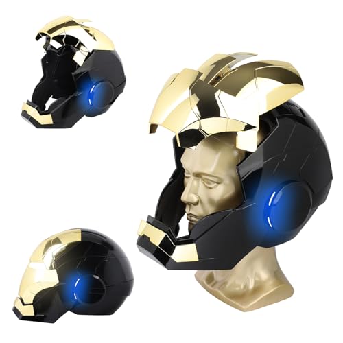 Iron-Man MK 5 Wearable Electronic Helmet: Voice & Remote Controlled, LED Eyes & Sound Effects, Perfect Super Hero Movie Prop and Figure for Adults Collectors- Ideal Gift for Halloween & Christmas