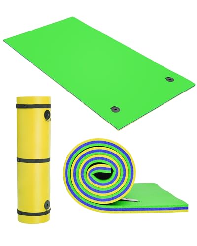 Lily Pad Floating Mat for Lake & Pool, 8'/9'/12' Extra Large Floating Water Mat, 3-Layer Tear-Resistant XPE Foam Suitable for Adults and Kids