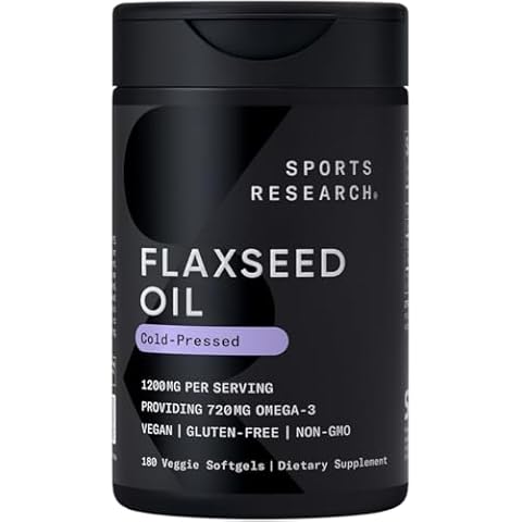 Sports Research Vegan Flaxseed Oil (1200mg) Cover