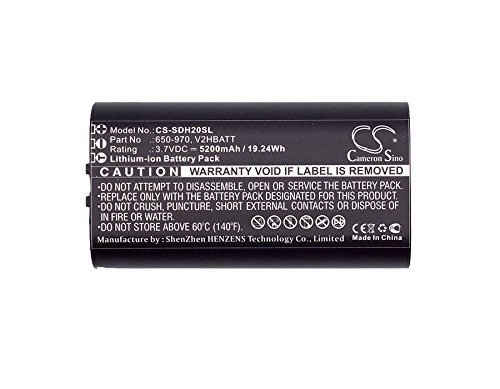 Cameron - Batteria Sino per SportDOG TEK 2.0 GPS palmare PN: SportDOG 650-970, V2HBATT 5200 mAh / 19,24 Wh