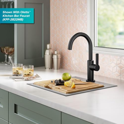 KRAUS Kore 15-Inch Drop In/Top Mount Workstation 16 Gauge Single Bowl Stainless Steel Bar Kitchen Sinks with Accessories - image 5
