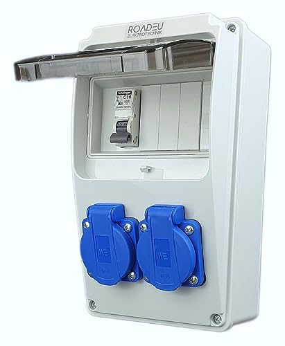 Adattatore CEE 32A A 3 Prese Schuko 220V - Scatola Fusibili Con Interruttori, Cavo Gomma 1m, Per Garage E Cantieri - Foto 12