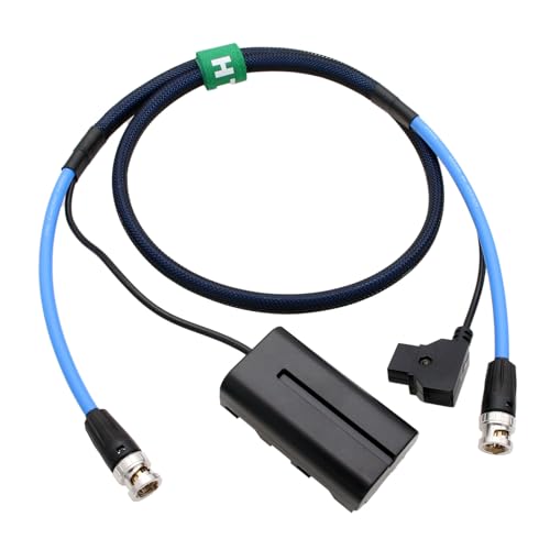 Cable de batería simulado SDI D-TAP a NP-F970 para monitor SmallHD