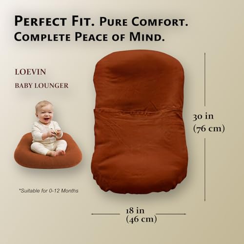 Image of Baby Lounger for Newborn 0-24 Months,Soft Infant Lounger & Play Mat & Diaper Changing Pad for Home,Travel & Floor Time,Newborn Babies Essentials Gifts(Coffee)