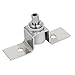 Aexit Metal Lifting Fixed Code Glass Clip Silver Tone for 3mm-5mm Wire Strap (e5825cba5369ca7ad03e298f136b991a)