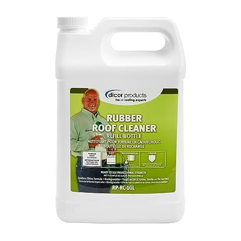 Dicor RP-RC-1GL Deep Cleaning Rubber RV Roof Cleanser Spray Refill - White, 1 Gallon Cover