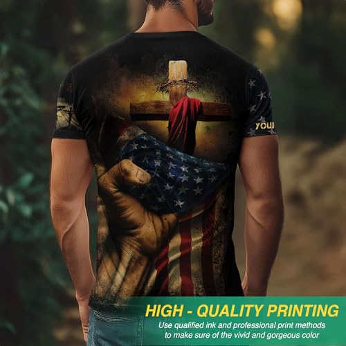 Custom I Can Do All Things Through Christ Shirt, Jesus Shirts, Christian Shirts for Men, Bible Verse Tee, God Shirt3