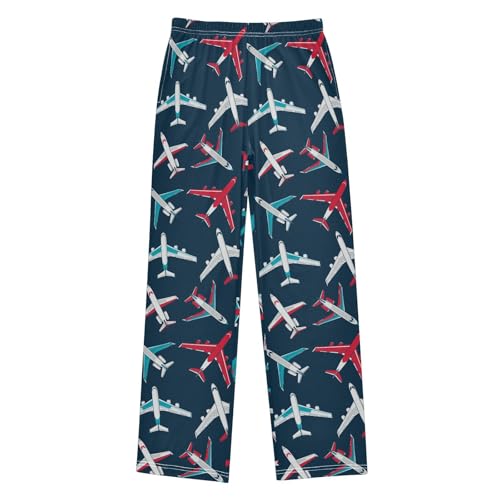 ZZKKO Airplanes Dark Blue Boys Pants for Kids Jogger Pants with Pockets S-XL