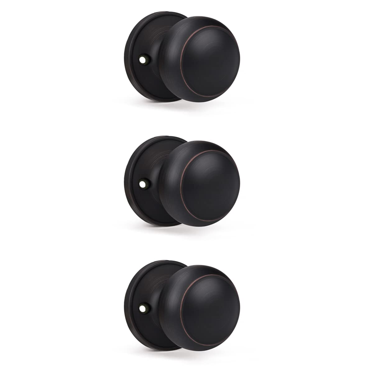 Dummy Door Knobs - Satin Nickel Pack of 4 -25