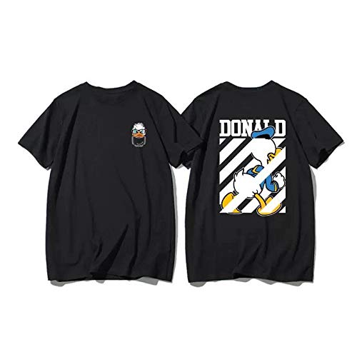 男女兼用 夏秋 カップル服 トップス Tシャツ メンズ ペアルック 男性 女性 T Shirt カジュアル ドナルドダック デザイン ディズニー 半袖 Tシャツ 恋人 レディース Tシャツ M ブラック 1 の価格比較 Heim ハイム