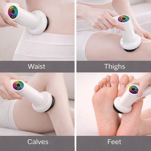 Image of Kansa Foot & Body Massager with 5 Interchangeable Heads | Ayurvedic Deep Tissue Pain Relief | Handheld Massage Tool for Foot, Neck, Back & Shoulder | Relaxation & Circulation Booster