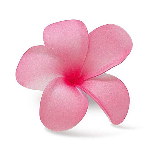 Hawaii Hair Clip Foam Flower Plumeria Pink