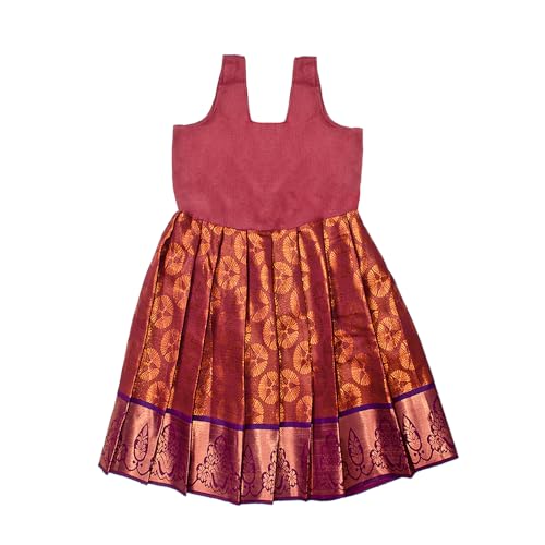 Chandrakala Lehanga Pattu Pavadai For Girls Kids South Indian Dress, (KL115-P)2