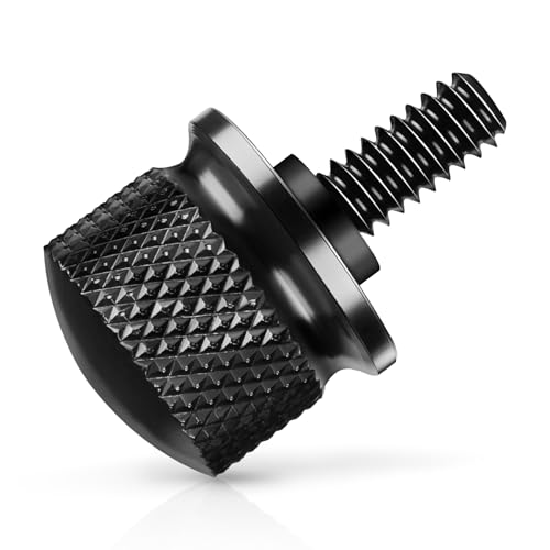 JUSTTOP Black Aluminum Seat Bolt Screw Compatible with Harley Davidson 1996-2025 Harley Davidson Accessories Powersports Body Kits