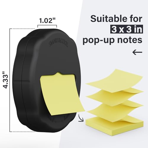 Distributeur de notes magnétiques robuste SMART&COOL noir au design minimaliste - 4