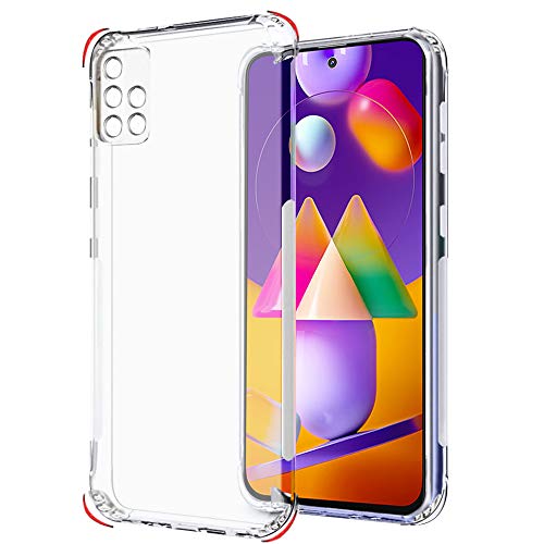 Image of TheGiftKart Back Cover Soft Case for Samsung Galaxy M31s | Best Camera Protection | Inbuilt Dust Plugs & Anti-Slip Grip | Ultra Clear Slim Back Cover Case for Samsung Galaxy M31s (Transparent)