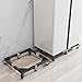 Chinchilla Heavy Duty All Stainless Steel Mobile Fridge Stand Base, Washing Machine Stand with Wheels, Adjustable Furniture Dolly for Washer, Refrigerator and Dryer（Large