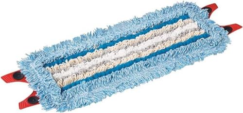 Vileda Ersatzbezug Bodenwischer, Wei&szlig;-Blau-Grau, 0.12 kg (Packung mit 2)