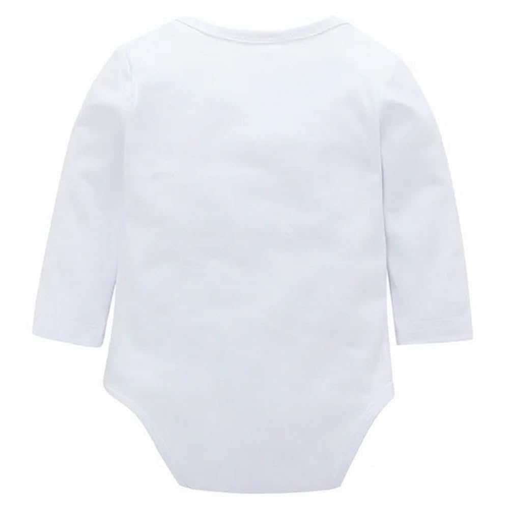 Printmate Cotton My First Holi Dress White Full Sleeve Romper | Onesies For Baby And Toddlers -D102 1