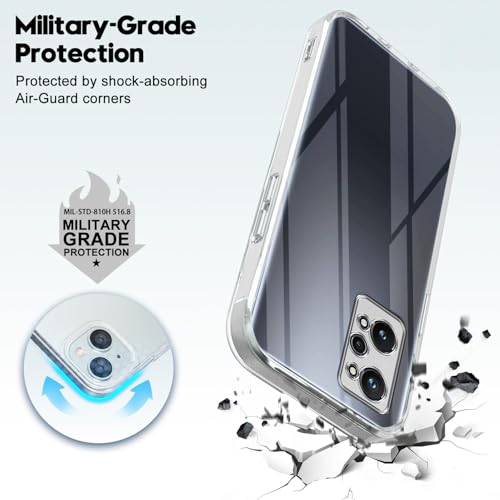 Image of Jkobi Back Cover for Realme GT Neo 3T (Silicone Clear Shockproof Case with Camera Protection | Soft and Flexible | Transparent)
