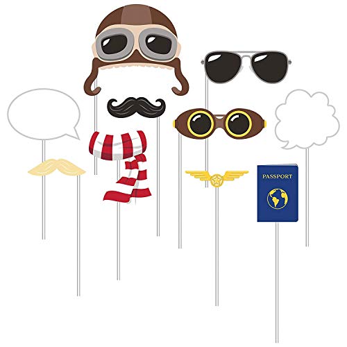 Consejos para Comprar Foto prop para fiestas y cumpleaños para comprar online. 44 10 LIL 'Flyer Avión fiesta de cumpleaños Favor Prop Cabina de Fotos