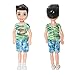 ONEST 10 Sets 5 Inch Mini Dolls with Doll Clothes Party Grown Outfits Doll Accessories for Kids