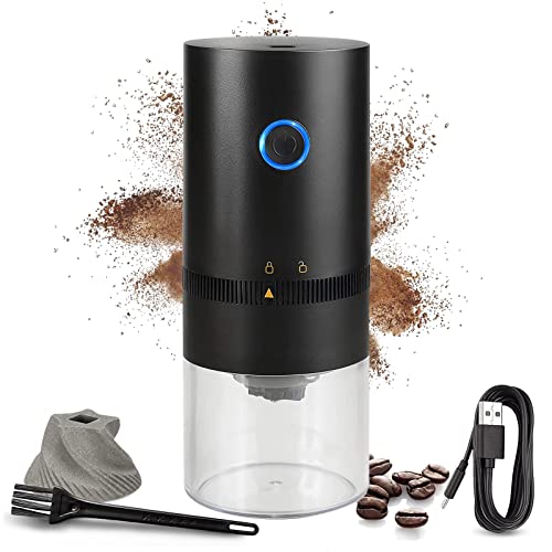 Electric Burr Coffee Grinder Portable , 4 Cups/30g/1oz Compact
