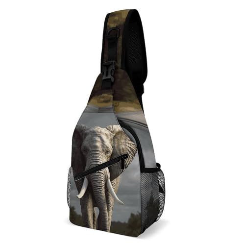 Sac à dos éléphant 3D 38x20cm mixte à bandoulière réglable