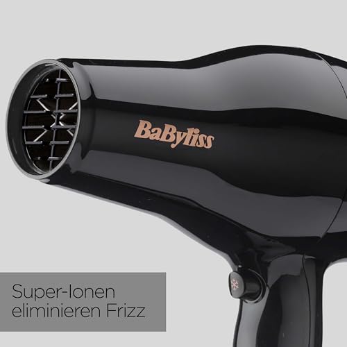 BaByliss Haartrockner Pro Power – Leistungsstarker 2300W Föhn, Professioneller Salon-AC-Motor, Anti-Frizz Ionen-Technologie… – Ansicht 4