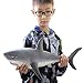 FLORMOON Grand Requin Jouet Figures Réaliste Animaux Figurines Océan Ensemble de Jeu énorme Baleine Blanche Jouets éducatifs pour Enfants Fournisseurs de fête