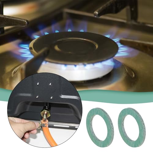 Sg Store 30 Pezzi Rondella In Fibra Verde 1/2 Pollice (18X12X1,5Mm) Rondelle Tenuta Rondella In Fibra Ad Alta Temperatura Per Valvola Deviazione Della Caldaia Piano Cottura A Gas - 2